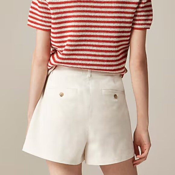 J. Crew Wrap-front skort in bi-stretch cotton blend Size 0 - Picture 2 of 16